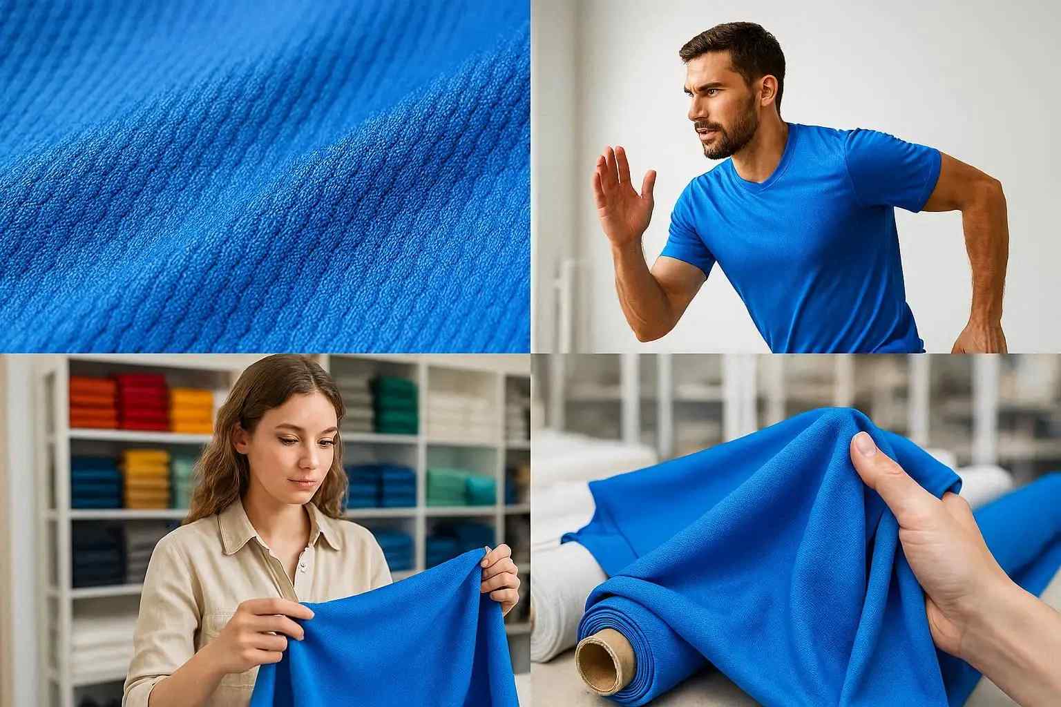 Kelebihan bahan polyester pada jersey olahraga yang ringan, kuat, dan nyaman digunakan