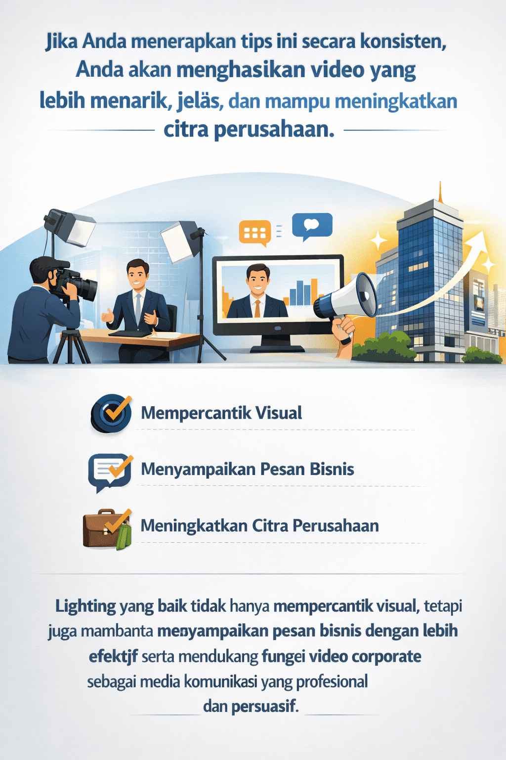 tips lighting video perusahaan