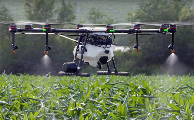 berapa lama drone sprayer terbang
