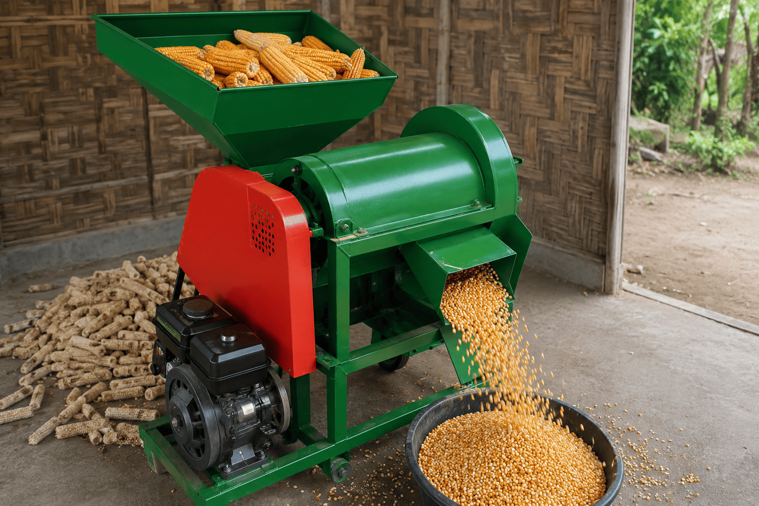 cara memisahkan biji jagung