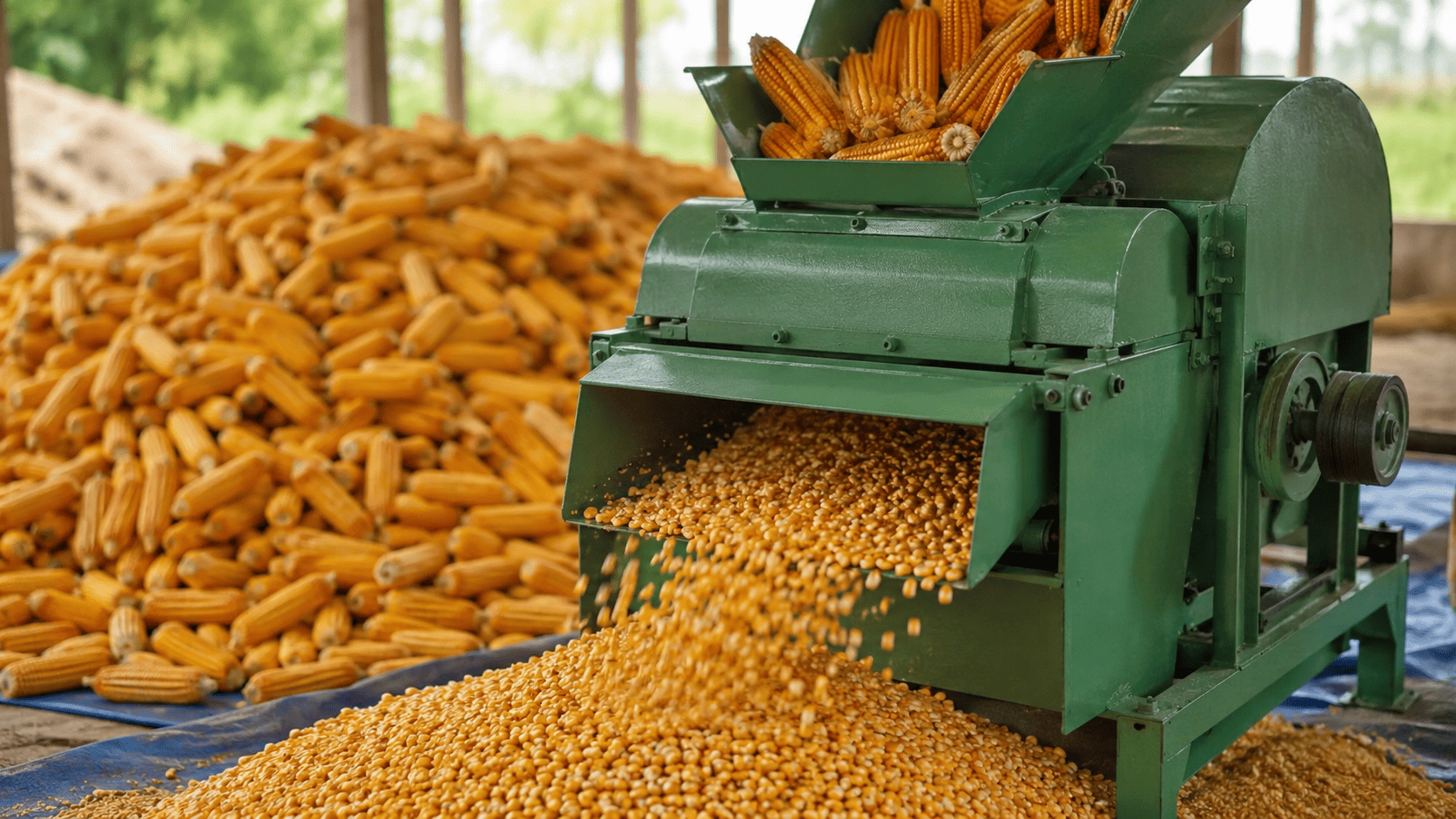 cara merontokkan jagung